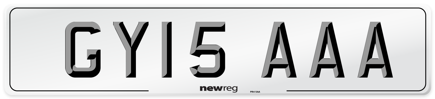 GY15 AAA Number Plate from New Reg